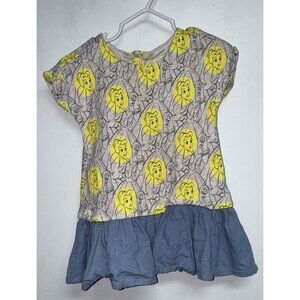 Baby Gap X Disney Princess Belle Dress Infant Girl Size 18-24 M Gray Blue Yellow